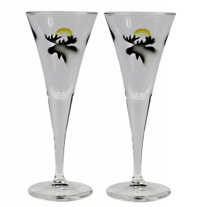 Älg Shotglas 6cl, 2-Pack - Nybro