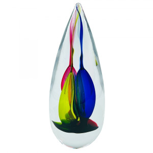 Tricolor Fire, Liten - Studio Glashyttan Åhus