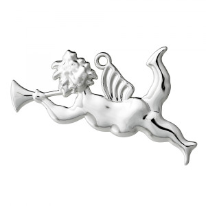 Trumpet Ängel H6,5, Försilvrad - Rosendahl