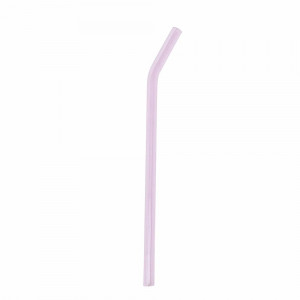 Glasspipe Sugrör Rosa, 12-Pack - Modern House