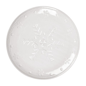 Evviva Piatto panettone in ceramica con decorazione a rilievo Ø 30 cm - Frozen