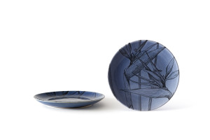Evviva Piatto frutta stoneware confezione 4 pz Ø 21 x h 2,5 cm - Flora