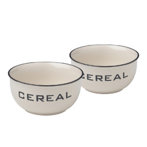 Evviva Set 2 boli cereali Ø 13,5 x h 7 cm - Vintage