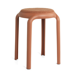 Evviva Sgabello Impilabile Con Seduta In Bouclé - Relax