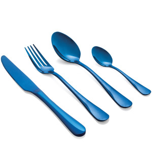 Evviva Set posate tavola 24 pz in acciaio PVD lucido - Gourmet