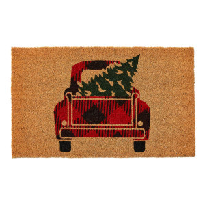 Evviva Zerbino in fibra di cocco con disegno pick up • 45 x 75 cm - Welcocco