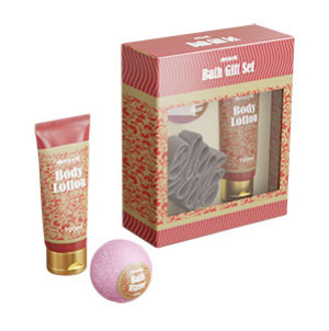 Evviva Set bagno con crema mani da 100 ml, bath freezer 90 gr e spugna. - Ortisei