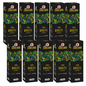 100 Capsule Caffitaly System Caffè Monorigine Brasile Cagliari Brazil 100% arabica