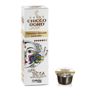 Chicco Confezione 10 capsule caffè Monorigine India - Caffitaly