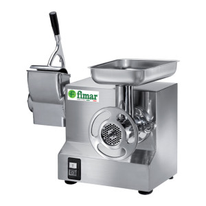 FIMAR Abbinato Tritacarne e Grattugia in Acciaio Inox 1,5 HP - Bocca Ø 52 mm