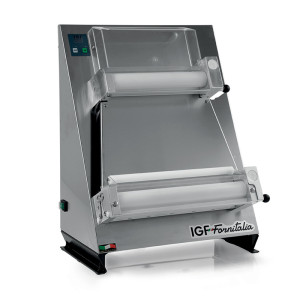 IGF Fornitalia Stendipizza in Acciaio Inox per Pizza Tonda o Rettangolare - Due Coppie di Rulli