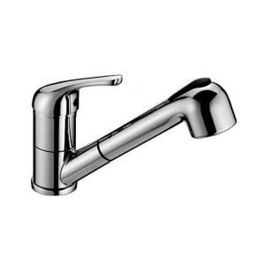Attrezzature Professionali Rubinetto Miscelatore Lavello 3069 - Doccia Estraibile e Leva Corta Superiore
