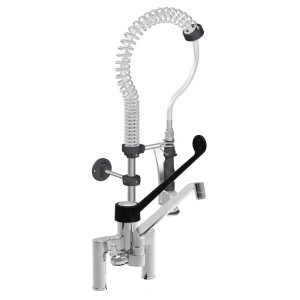 Attrezzature Professionali Gruppo Doccia MIGNON Biforo con Canna Fusa 5054-1/2 - Attacco 1/2" - Altezza Tot