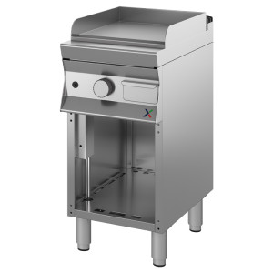 INOX BIM Fry Top Armadiato con Piastra Singola 7CFTG2 - Alimentazione a Gas - Piano Lisci