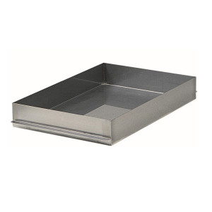 FORCAR Vaschetta Porta Bottiglie in Acciaio Inox per Carrelli Porta Teglie