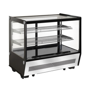 Amitek Espositore Refrigerato da Banco AK120EFQ - Vetri Dritti - Capacità Lt 120