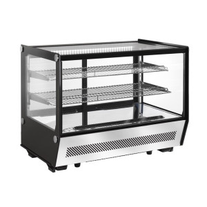 Amitek Espositore Refrigerato da Banco AK160EFQ - Vetri Dritti - Capacità Lt 160