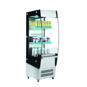 Amitek Espositore Refrigerato Murale AK180EM  con 2 Ripiani - Temperatura +2° +10° C