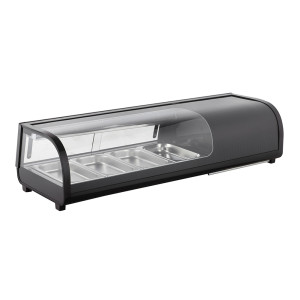 Amitek Vetrina Sushi AK413VSB - Capacità 4 x GN1/3
