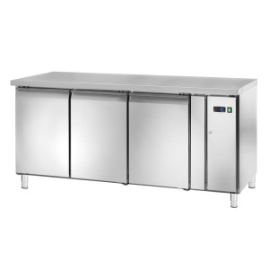 Amitek Tavolo Refrigerato Snack a 3 Porte con Predisposizione Motore Remoto - Profondit