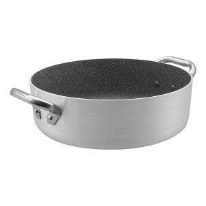 Agnelli Casseruola Bassa a 2 Maniglie Professionale - Linea Induzione Antiaderente - All