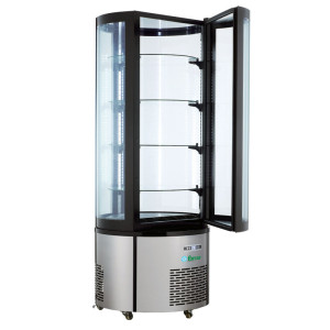 FORCAR Espositore Refrigerato Tondo ARC400RC - Vetro Panoramico - Capacità Lt 400