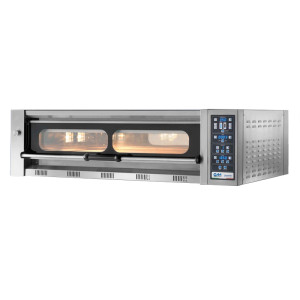 Attrezzature Professionali Forno Pizza Elettronico AZZURRO9 - Temp 60° 460°C - Capacità 9 Pizze Cm Ø 34