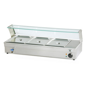 Beckers Espositore Bagnomaria da Banco BM103 - Capacità N° 3 GN1/2