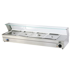 Beckers Espositore Bagnomaria da Banco BM104 - Capacità N° 4 GN1/2