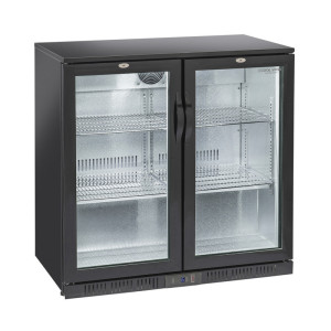 CoolHead Espositore Refrigerato Retrobanco per Bibite BBC208H - N° 2 Ante Vetro Temperato