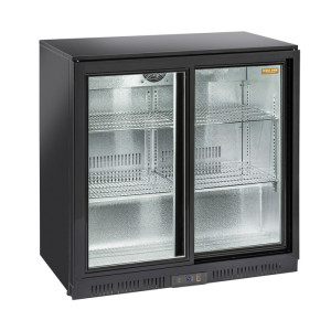 CoolHead Espositore Refrigerato Retrobanco per Bibite BBC208S - N° 2 Ante Vetro Temperato