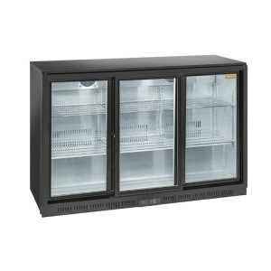 CoolHead Espositore Refrigerato Retrobanco per Bibite BBC330S - N° 3 Ante Vetro Temperato