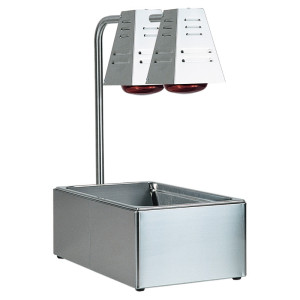 FORCAR Lampade Infrarossi a Fungo con Contenitore GN1/1 - N° 2 Lampade