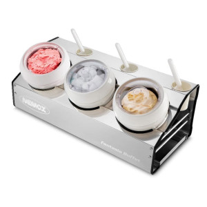 Nemox Conservatore Gelato Fantasia Buffet - 3 Contenitori da Lt 1,5