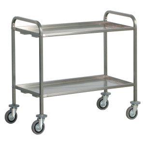FORCAR Carrello per Trasporto Pesante in Acciaio Inox AISI 304 - Tubolare 25 mm - N° 2
