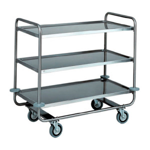 FORCAR Carrello per Trasporto Pesante in Acciaio Inox AISI 304 - Tubolare Tondo 25 mm -