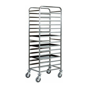 FORCAR Carrello Portateglie per Pasticceria CA1482 - N° 14 Teglie Cm 60 x 40