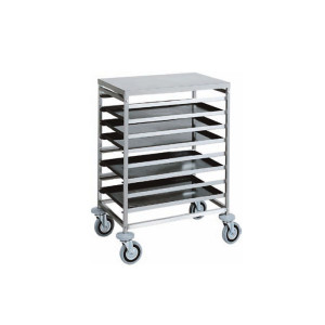 FORCAR Carrello Portateglie per Pasticceria CA1483 - N° 8 Teglie Cm 60 x 40