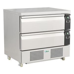 FORCAR Cassettiera Refrigerata a 2 Cassetti - Doppia Temperatura Positiva/Negativa - Ca