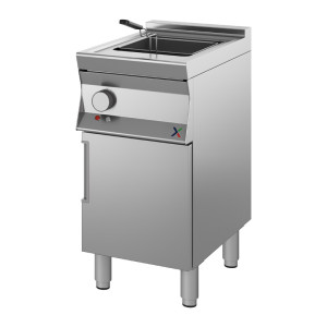 INOX BIM Friggitrice Elettrica Armadiata Vasca Singola - Profondità Cm 90 - Capacità Lt 2