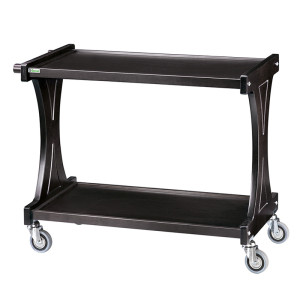 FORCAR Carrello a 2 Ripiani con Spalliere Monocorpo CL2001 - Legno Massello e Nobilitat