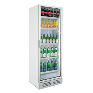 Klimaitalia Frigo Vetrina Statica per Bibite e Bottiglie CLS372V-WHITE - Esterno e Interno B