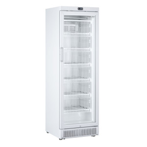 CoolHead Congelatore Verticale con Porta a Vetro in ABS Bianco - N° 6 Ripiani Fissi - Cap