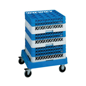 FORCAR Carrello Porta Cestelli per Lavastoviglie - Vasca in ABS - Con o Senza Manico