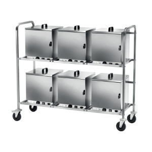 FORCAR Carrello Porta Cassette Termiche - Capacità N° 6 Cassette