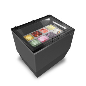 Framec Vetrina Compatta per Gelato Mantecato in Vaschetta CREAMY Glitter - Capacità N°
