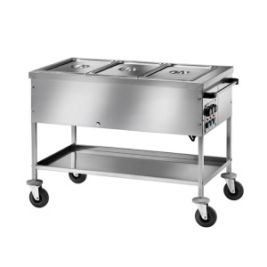 FORCAR Carrello Termico con Resistenza a Secco in Acciaio Inox AISI 304 - Diverse Dimen