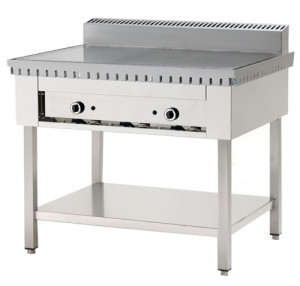 Pollini Cuocipiada a Gas su Trespolo Inox - Capacità 8 Piadine - Potenza 13,4 KW