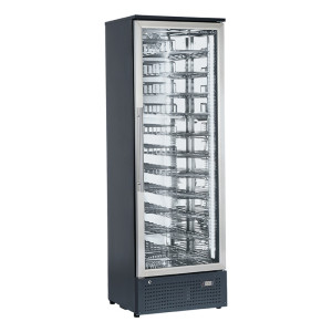 CoolHead Frigorifero Cantina per Vini CW380ZX con N° 11 Ripiani a Z e Cornice Inox e Inte