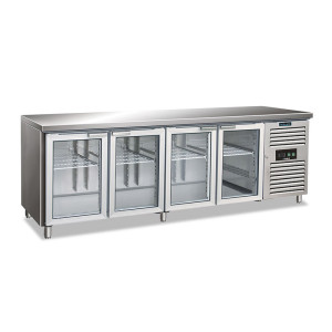 Klimaitalia Banco Refrigerato Gastronomia e Ristoranti a 4 Ante a Vetro CXF4100TNG - Profond
